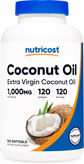 Cápsulas blandas de aceite de coco