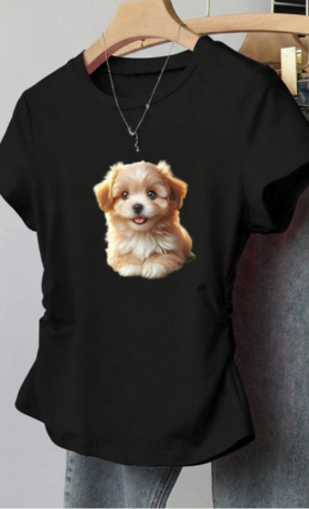 Camiseta casual con efecto mate