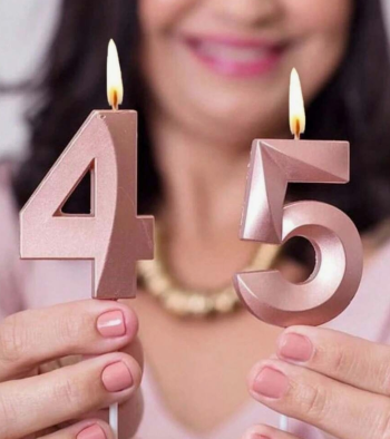 Velas numéricas metálicas