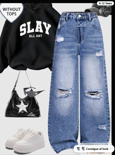 Jeans de pierna ancha