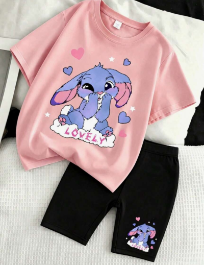 Conjunto casual de verano para niñas