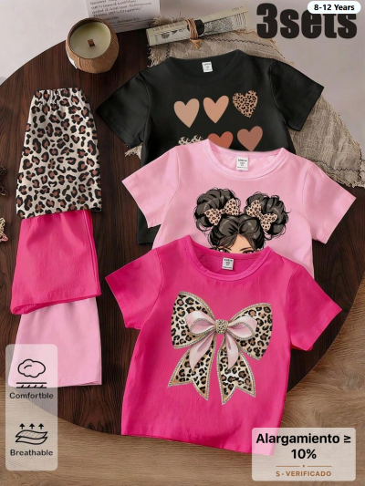 Conjunto de 6 piezas de camiseta