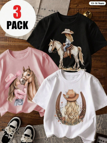 Set de 3 camisetas de manga corta