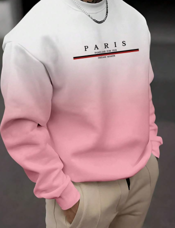 Sudadera casual de cuello redondo